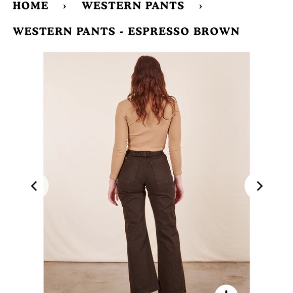 Big bud press western pants in espresso brown - Picture 4 of 7
